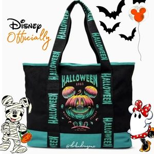 NWT Disney Mickey Mouse Pumpkin Glow In the Dark Halloween Official Tote